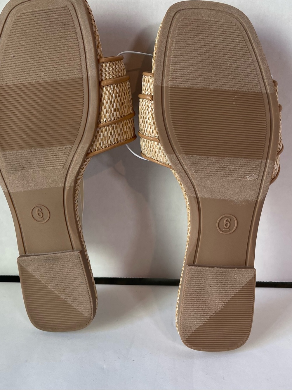 a new day Rhinestone Buckle Tan Kelsey Slide Sandals - Picture 7 of 12